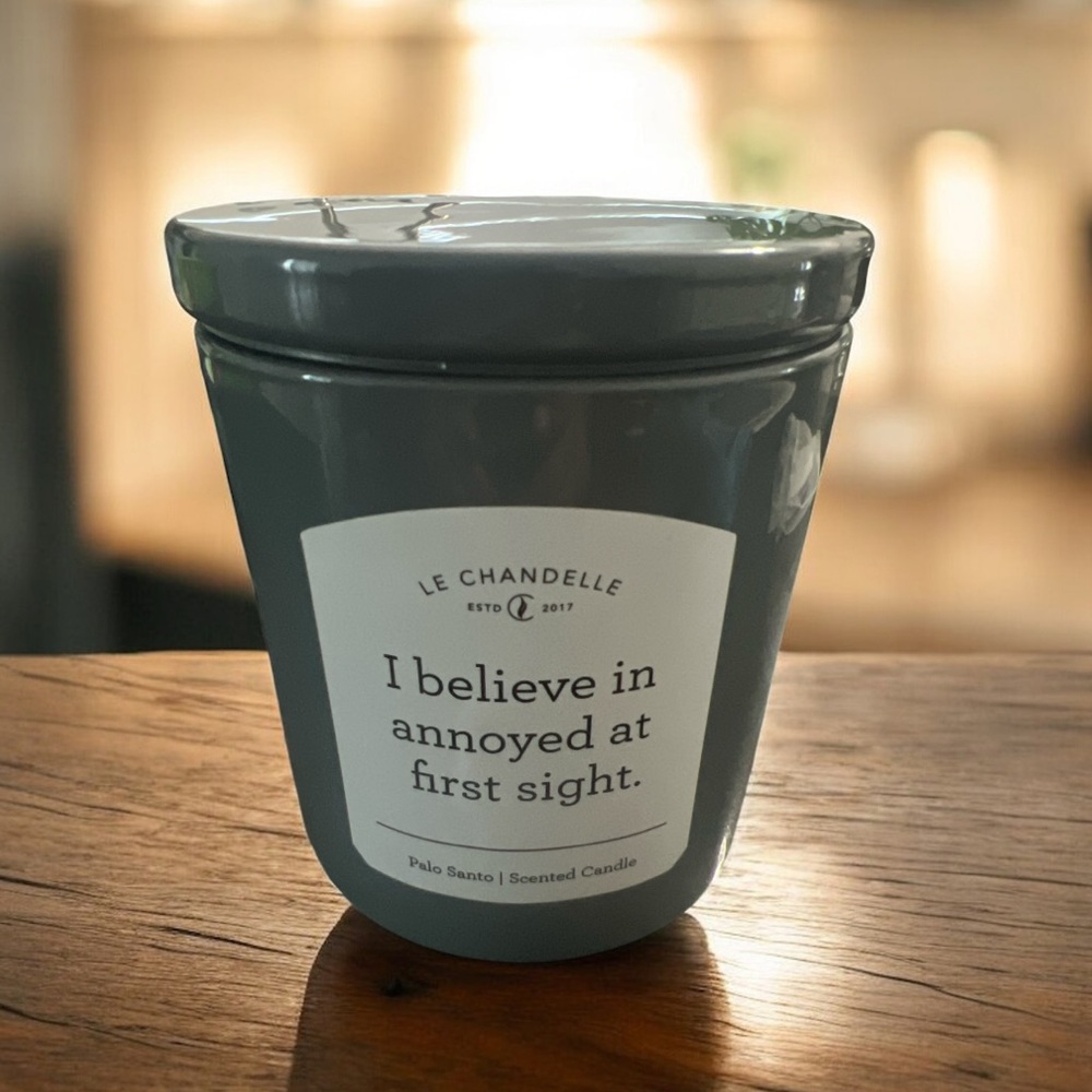 Funny candle Gift- I believe in annoyed at first sight